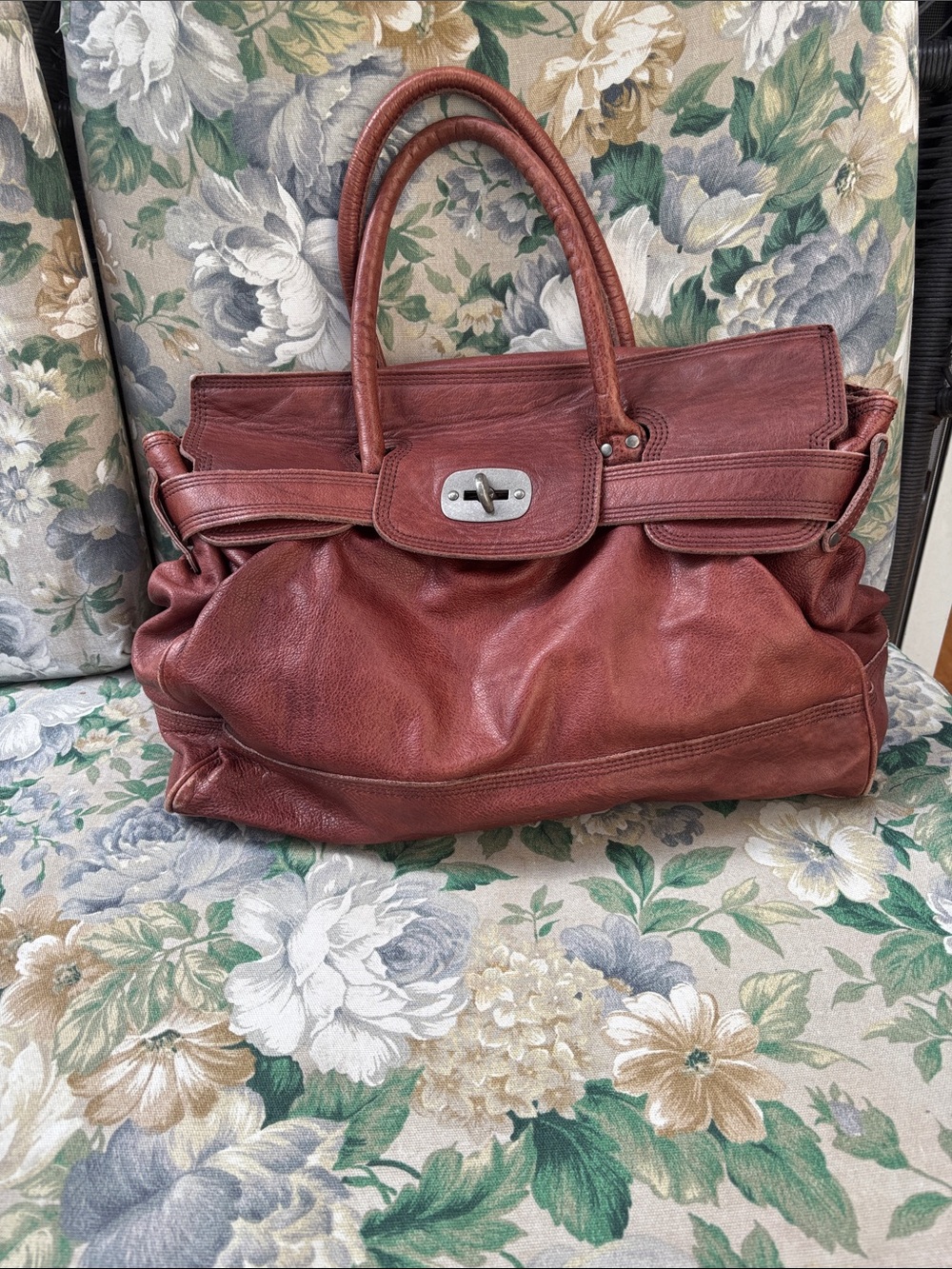 Liebeskind Berlin Gloria Satchel - Mahogany/Burgundy